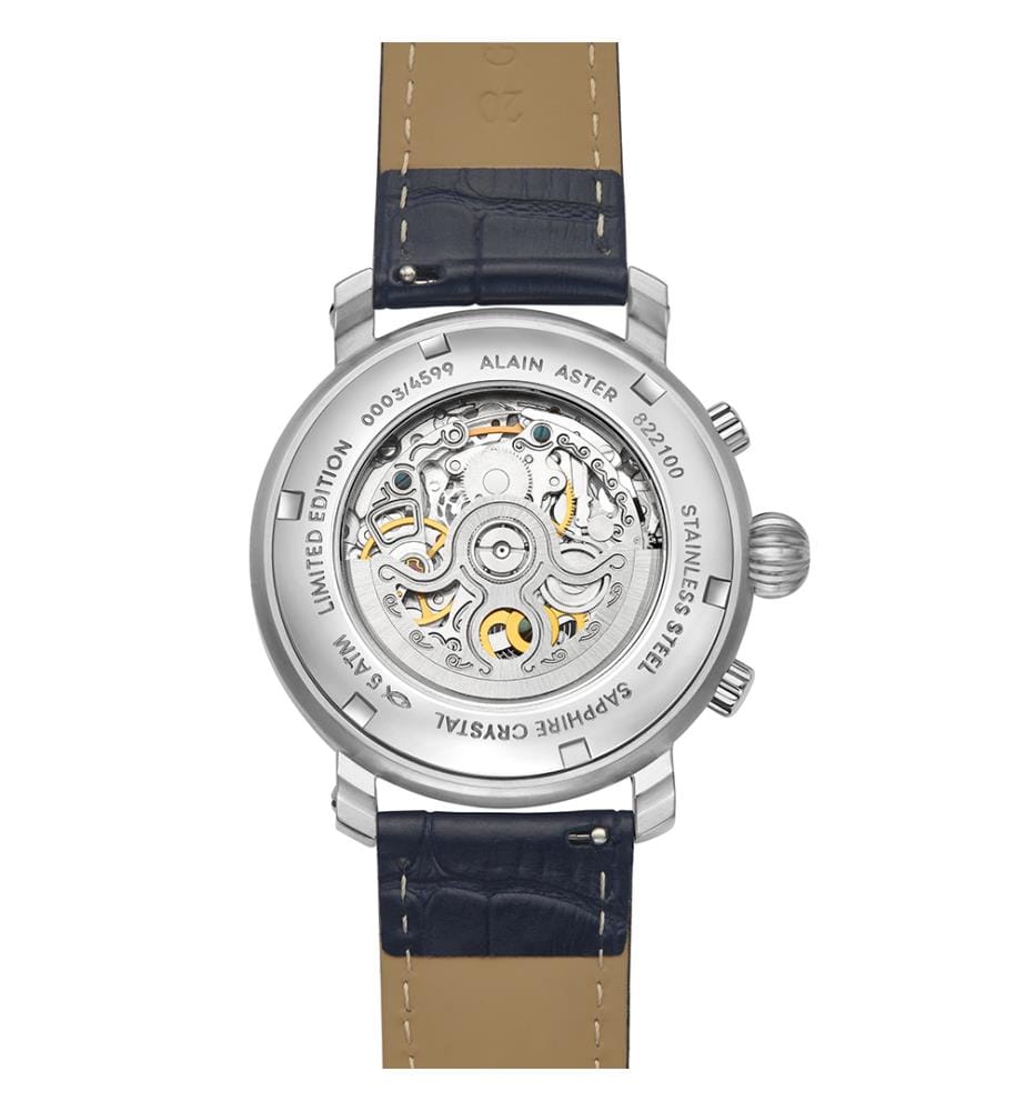 Automatische Armbanduhr Princesse aus Leder - Blau