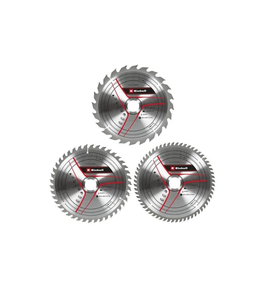 EINHELL - Sägeblätter-Set Ø 210 x 30 mm, 3-teilig