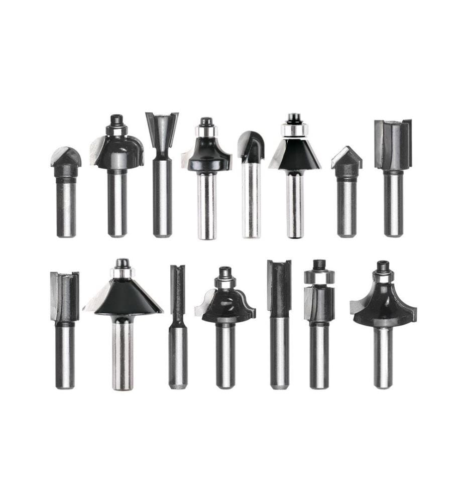 EINHELL - Kits de fraise Ø 8 mm 15 pièces