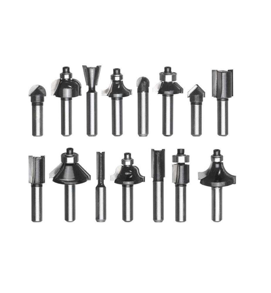 EINHELL - Kits de fraise Ø 8 mm 15 pièces