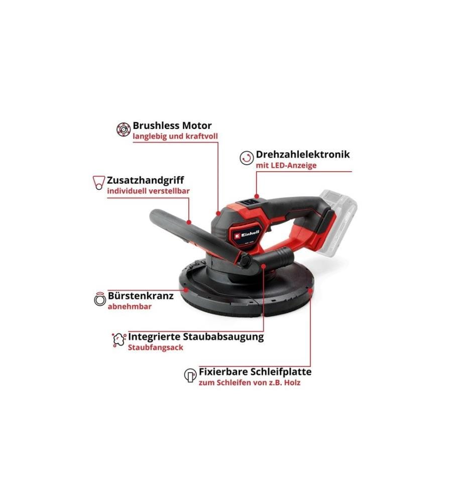 Einhell Professional - Ponceuse à sec sans fil TP-DWS 18/225 Li BL
