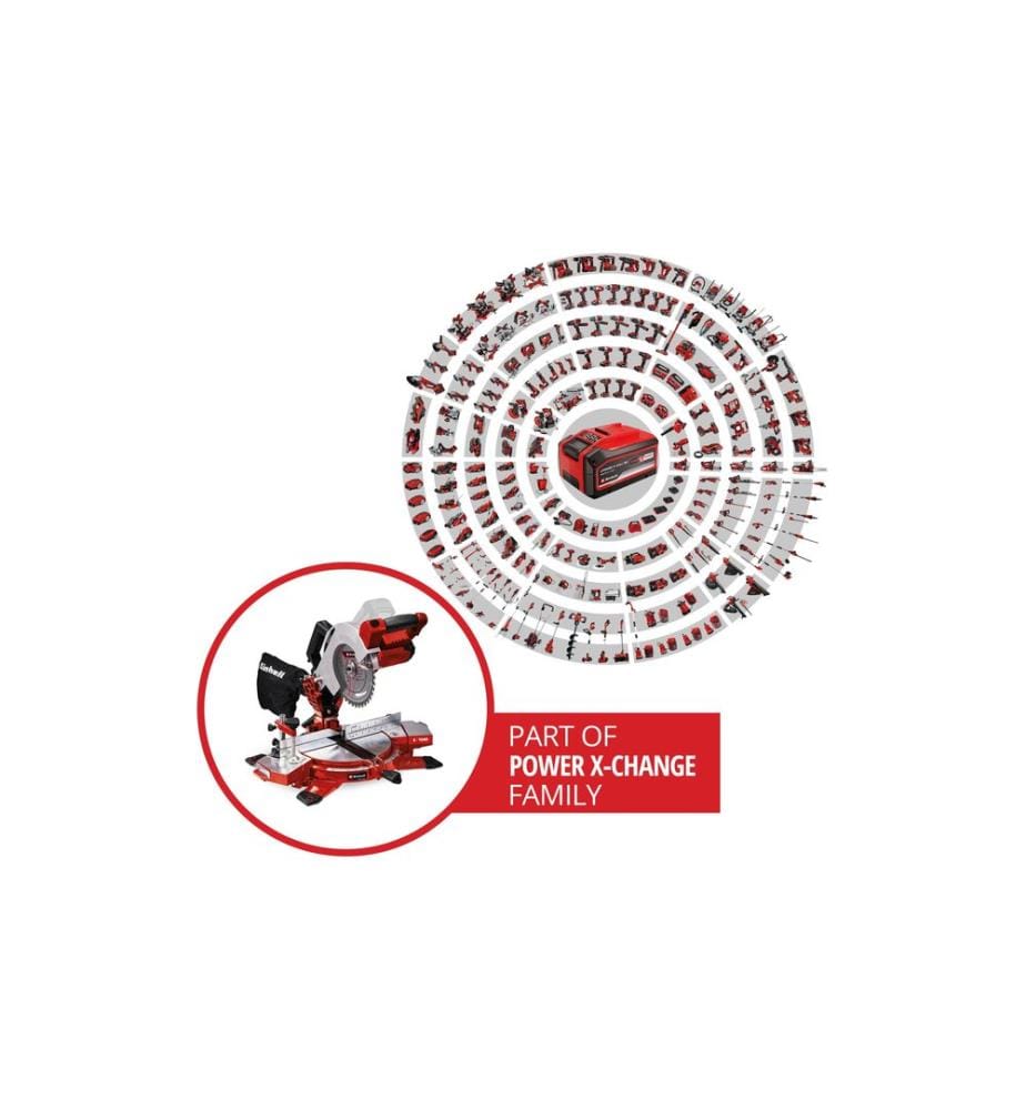 EINHELL - Scie à onglet sans fil TE-MS 18/210 Li Solo