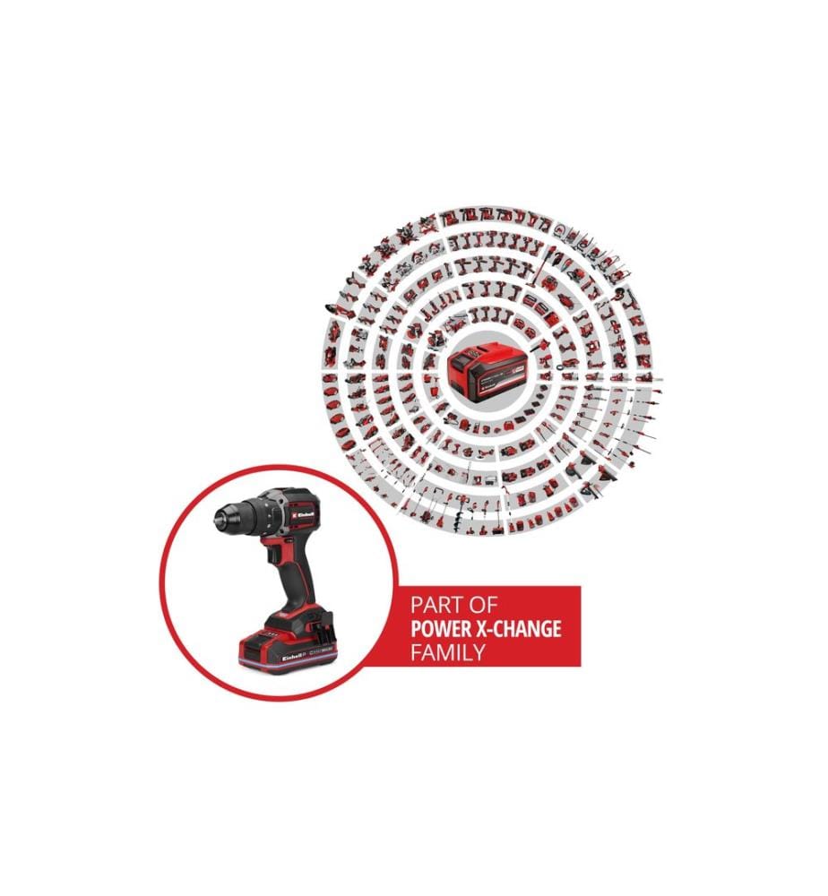 EINHELL - Perceuses à percussion sans fil TP-CDD 18/701-C 70 Nm 18 V