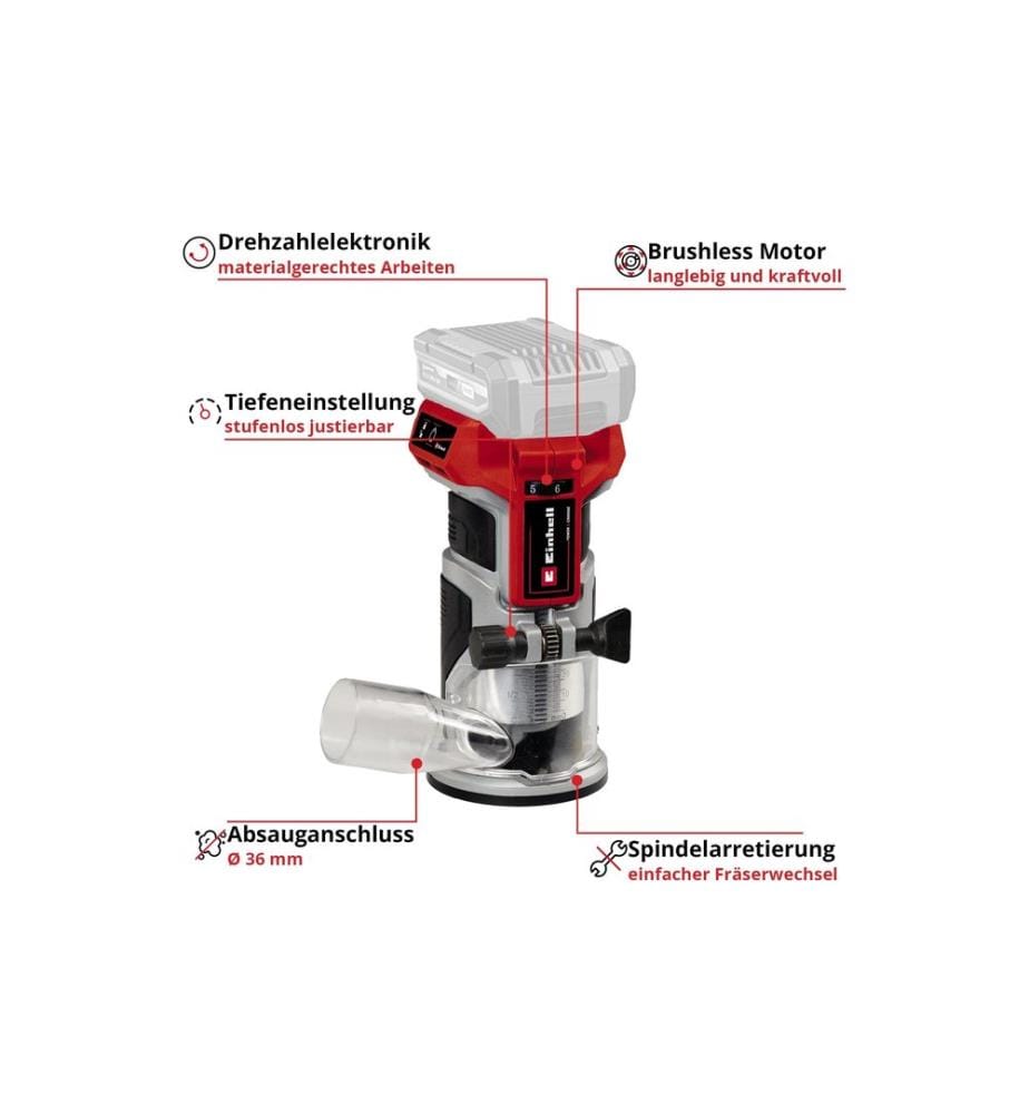 EINHELL PROFESSIONAL - Fraiseuse de bords sans fil TP-ET 18 Li BL