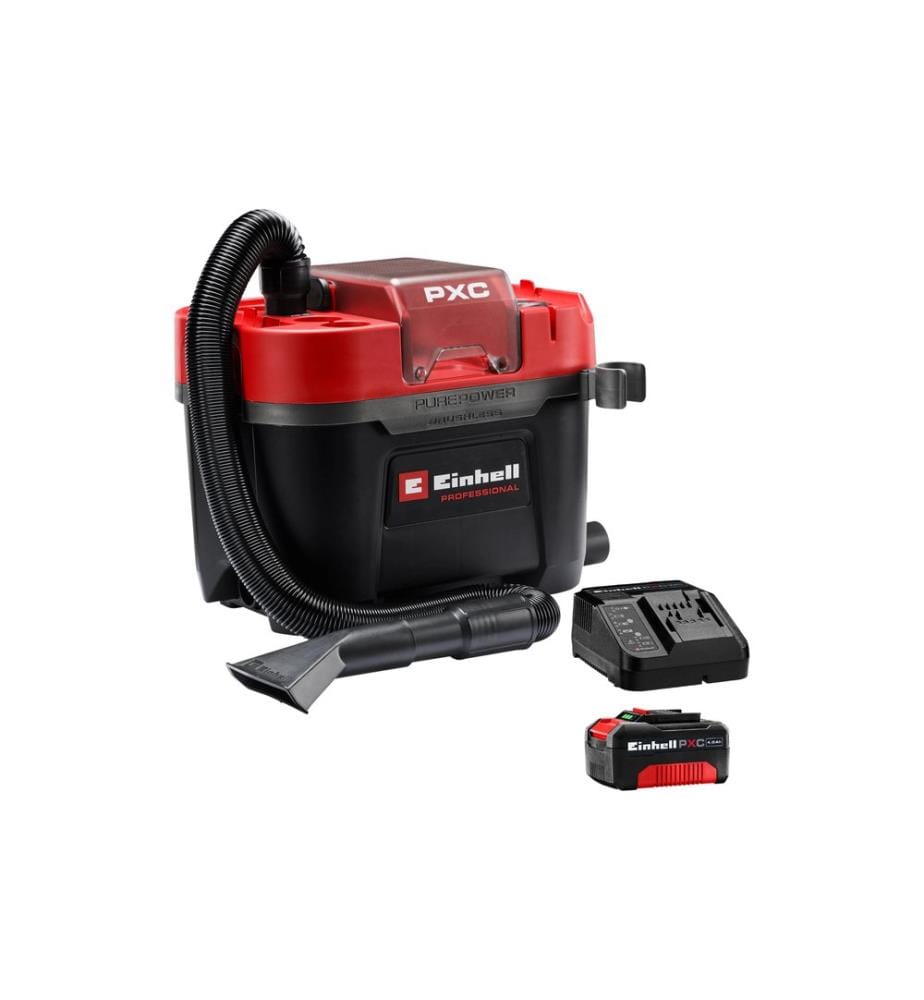 EINHELL PROFESSIONAL - Akku-Nass-/Trockensauger TP-VC 18/10 Li BL L (1 x 4.0 Ah)