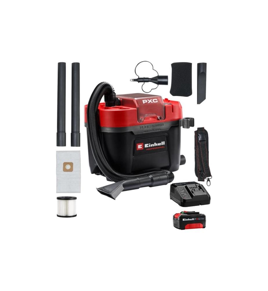 EINHELL PROFESSIONAL - Akku-Nass-/Trockensauger TP-VC 18/10 Li BL L (1 x 4.0 Ah)