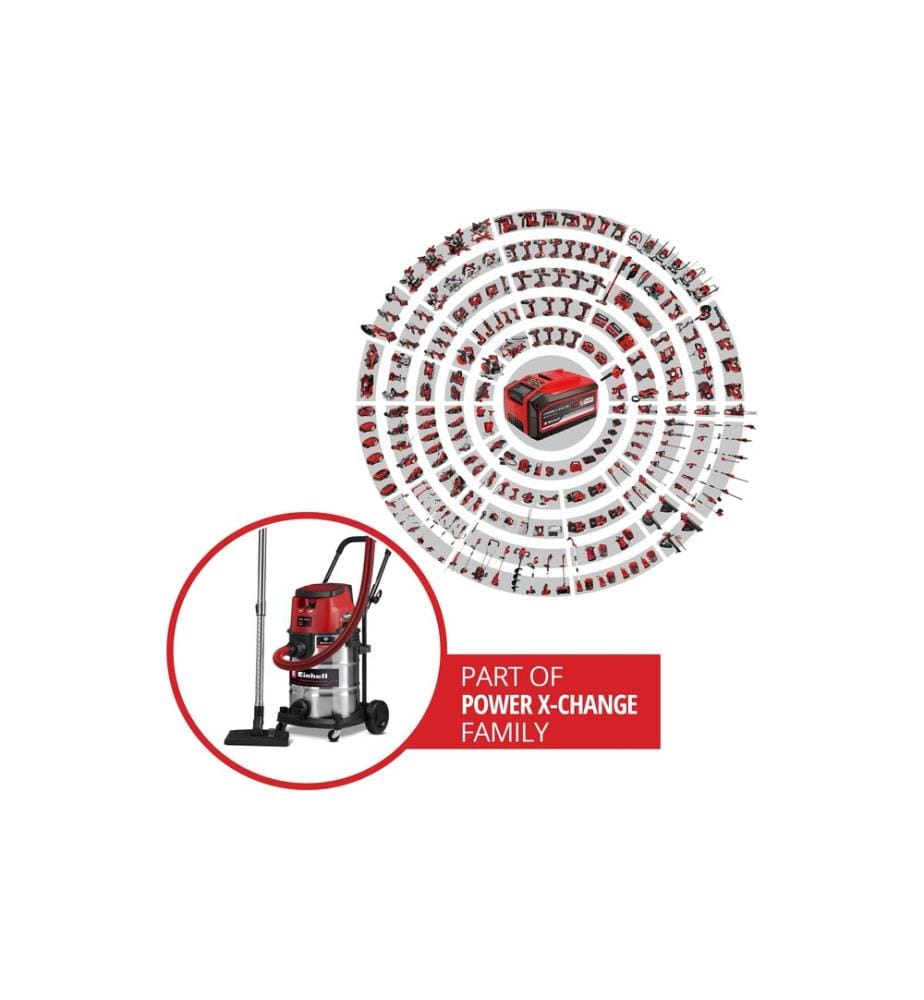 EINHELL PROFESSIONAL - Akku-Nass-/Trockensauger TP-VC 36/30 S Auto Solo