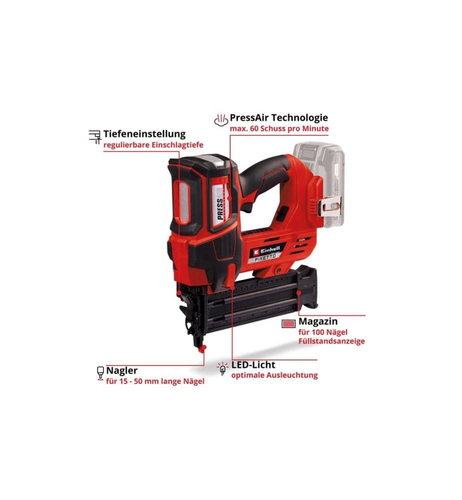 EINHELL PROFESSIONAL - Akku-Nagler FIXETTO 18/50 N