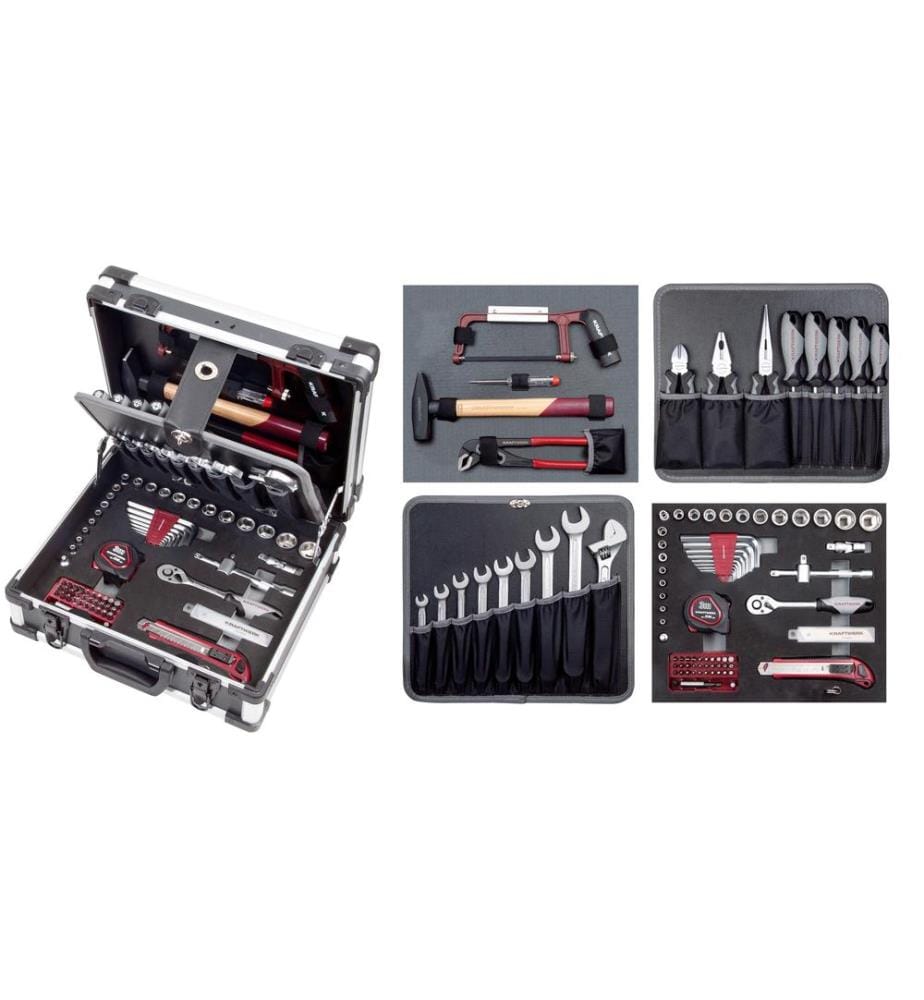 KRAFTWERK - Coffret à outils Alu B143 102 pièces