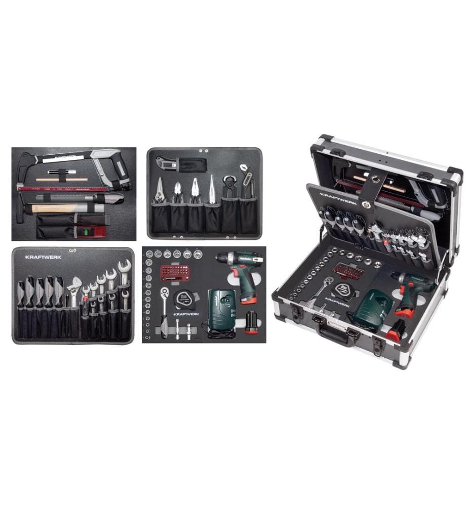 KRAFTWERK - Coffret à outils B147 Metabo 3/8, 100 pièces