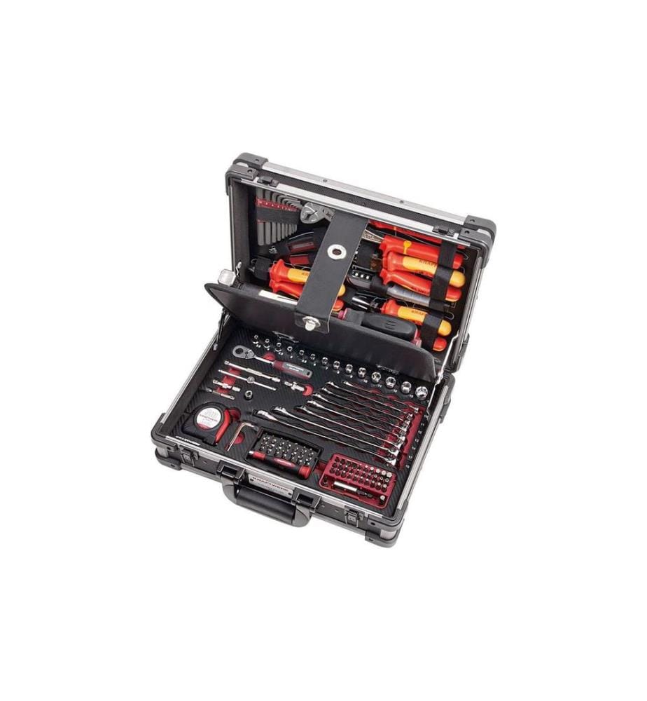 KRAFTWERK - Coffret à outils Profi-Alu VDE 1/4, 123 pièces