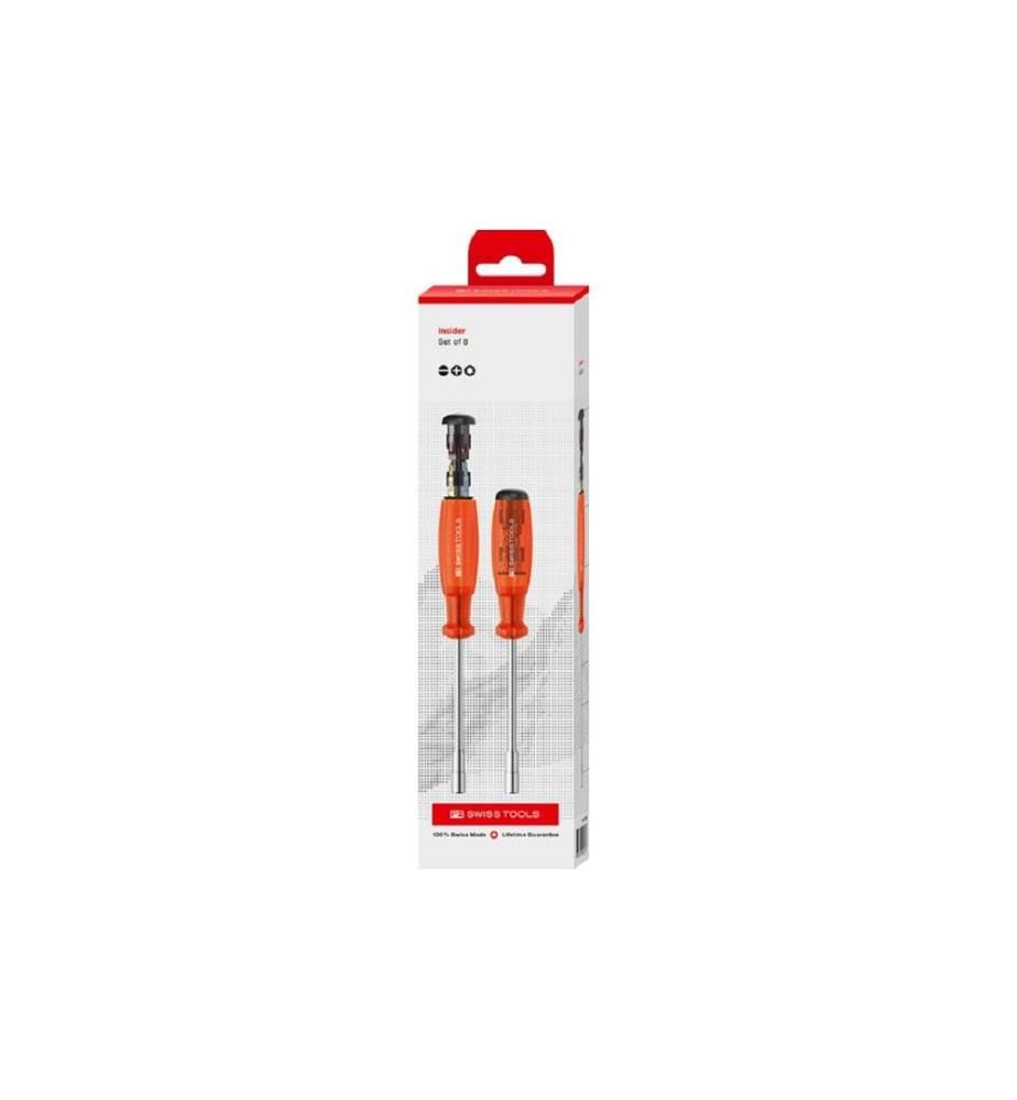 PB Swiss Tools - Tournevis Porte-embouts 6465 CBB avec 8 bits