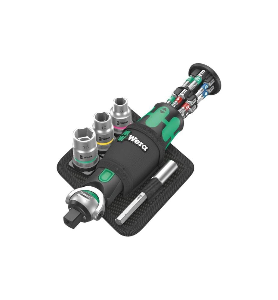 WERA - Jeux de cliquets 8009 Cyclope Pocket Set 2, 18 pièces