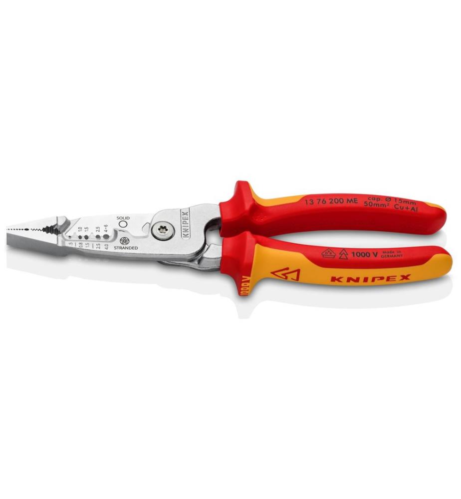 KNIPEX - Pince d'électricien multifonctions 200 mm, VDE