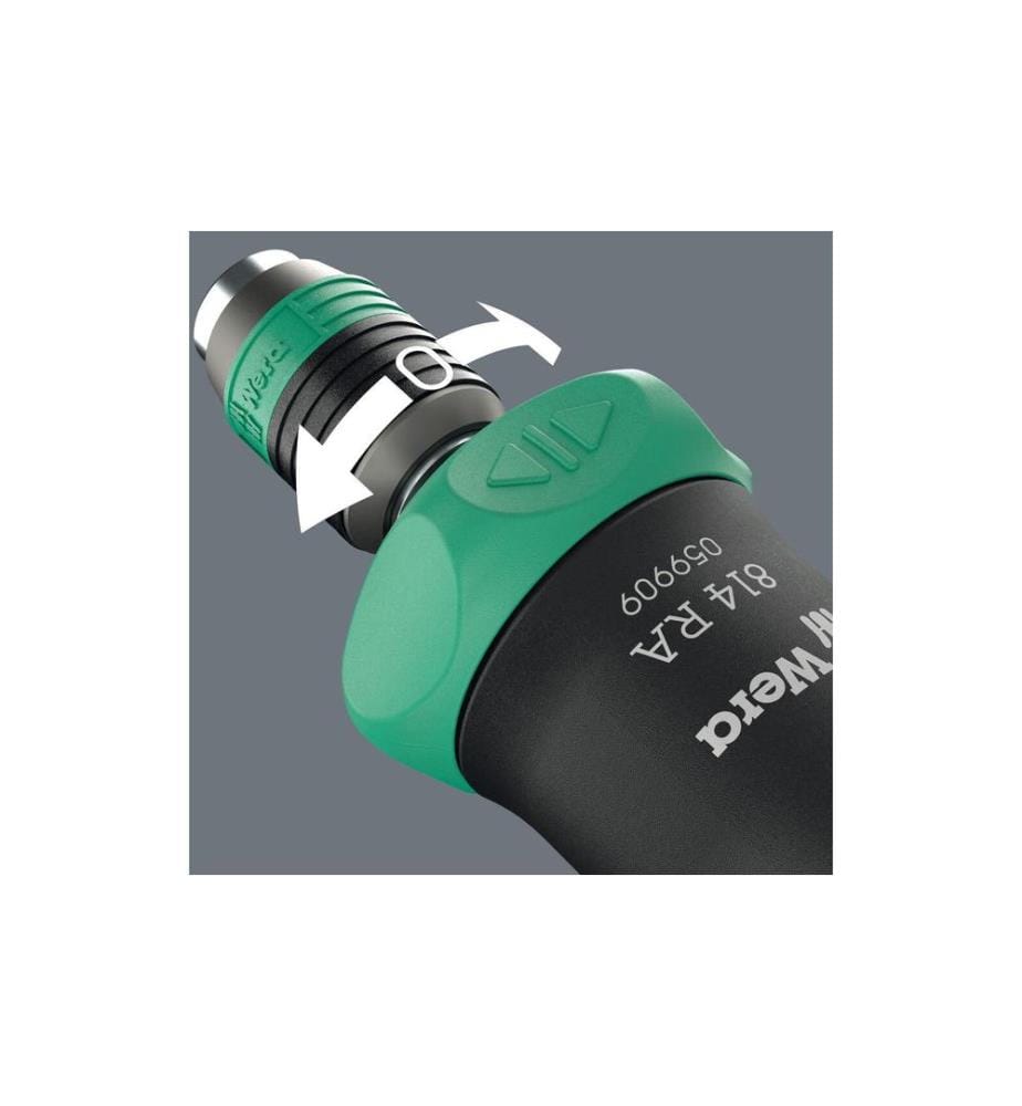 WERA - Jeux de cliquets Kraftform Kompakt Pistol RA-R 2, 13 pièces