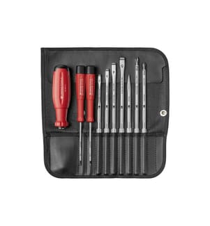 PB Swiss Tools - Jeu de tournevis PB 38215.ind lames interchangeables 9 pièces