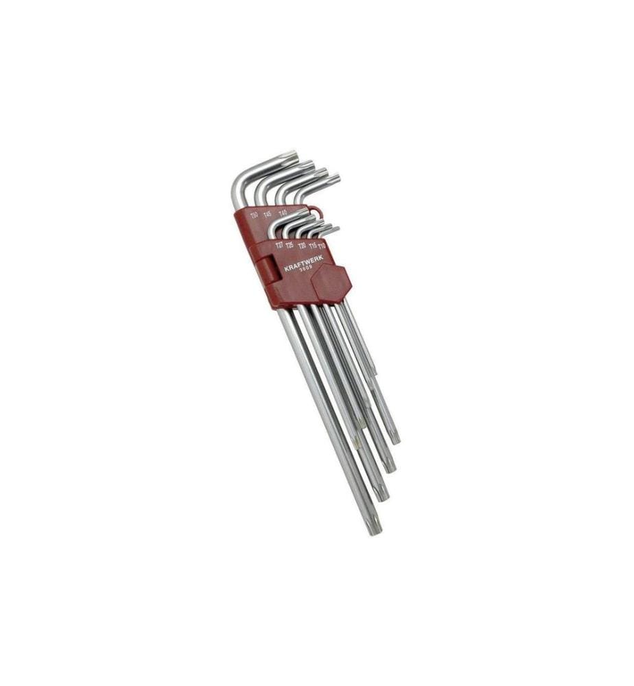 KRAFTWERK - Jeux de clés coudées T10-T50 Torx, extra long