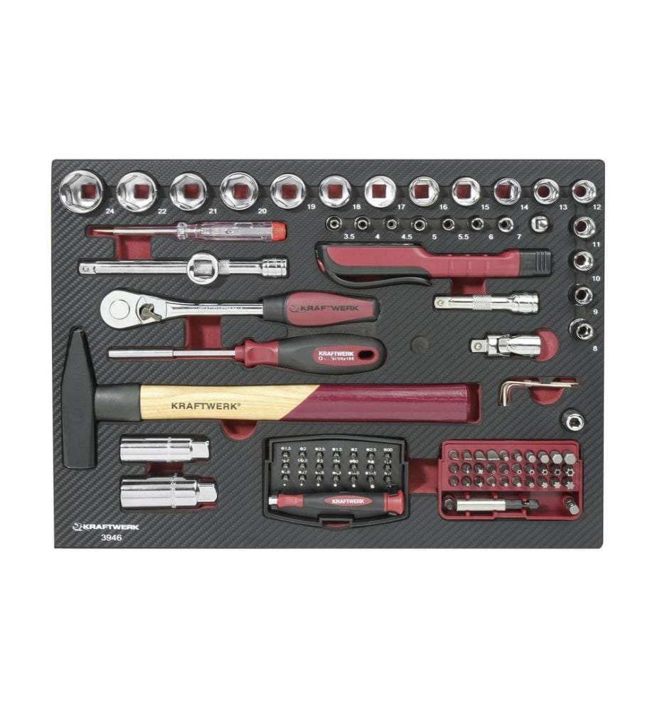 KRAFTWERK - Coffret à outils Profi-Alu KW PB 151 pièces