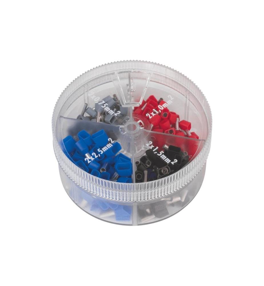 KNIPEX - Cosses terminales 2x 0.75 - 2x 2.5 mm², 200 pièces