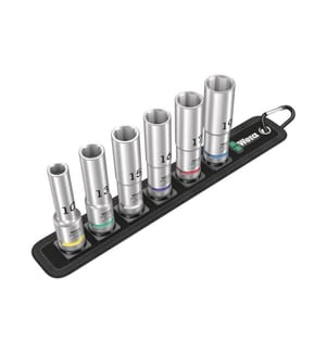 WERA - Steckschlüsseleinsatz Belt C Deep 1, 1/2 6-teilig