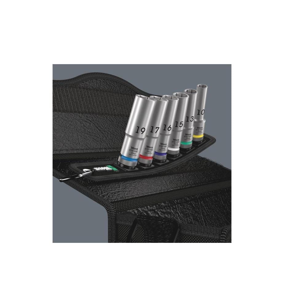 WERA - Douille de clé Belt C Deep 1, 1/2 6-pièces