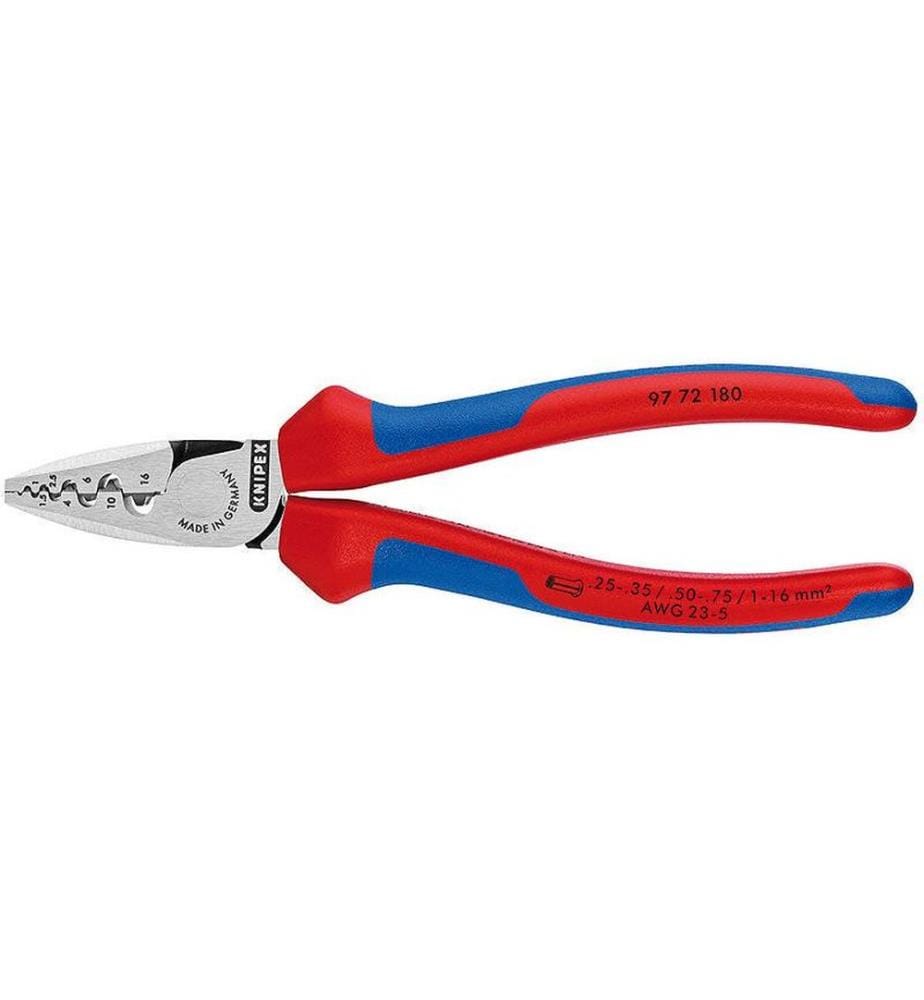 KNIPEX - Pince à sertir 180 mm pour embouts de fils