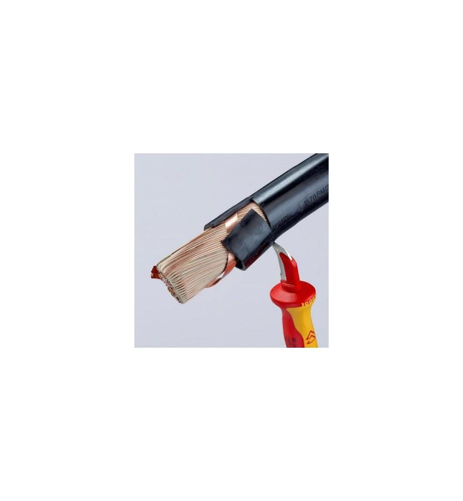 KNIPEX - Abmantelungsmesser 180 mm mit Gleitschutz