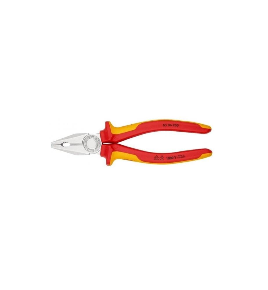 KNIPEX - Pince universelle VDE, 200 mm, chromé