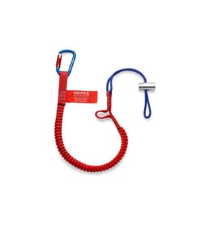 KNIPEX - Werkzeug-Fangleine Materialkarabiner, 6 kg / 13 lbs, 90 cm