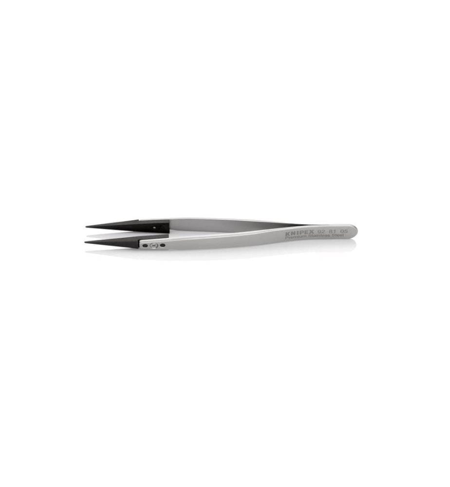 KNIPEX - Pince à épiler avec embouts interchangeables, ESD, Straight 130 mm