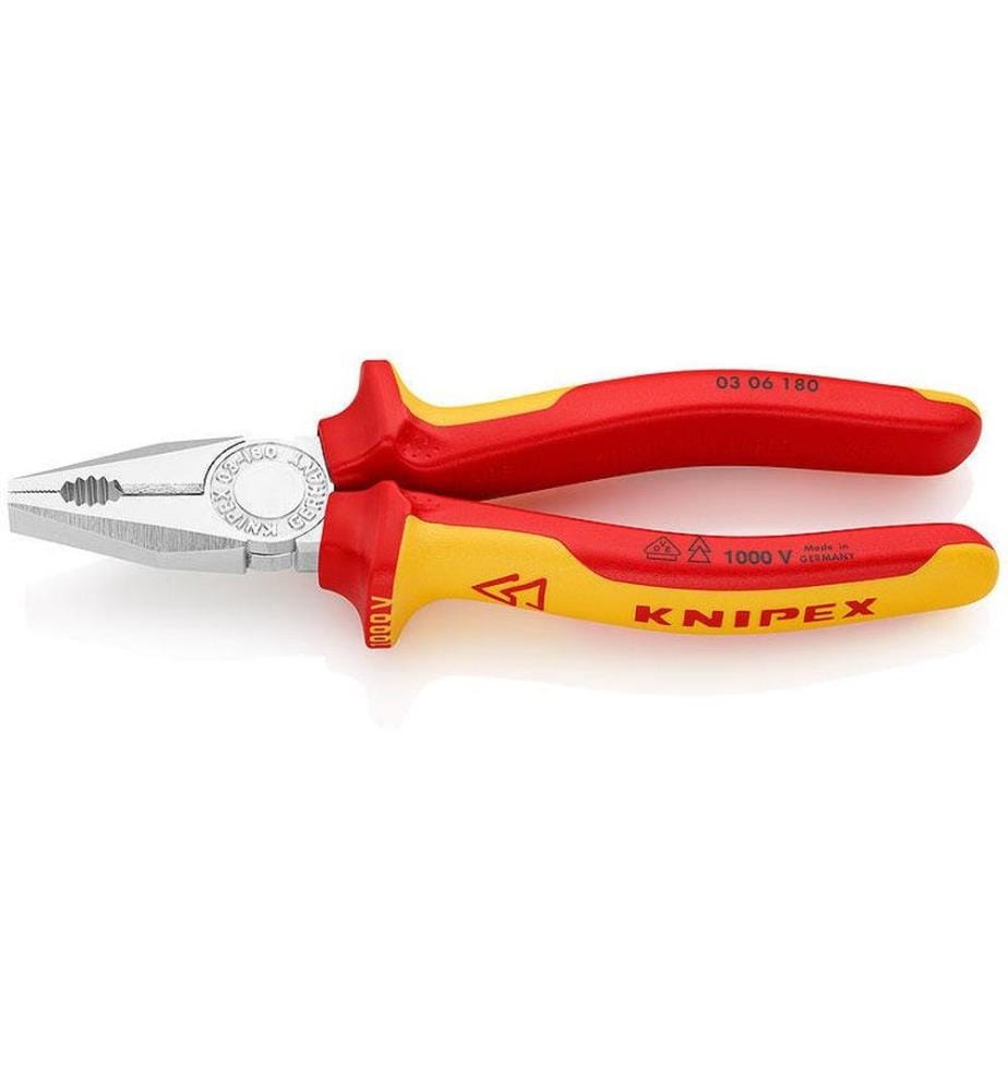 KNIPEX - Pince universelle 180 mm 1000 V chromé