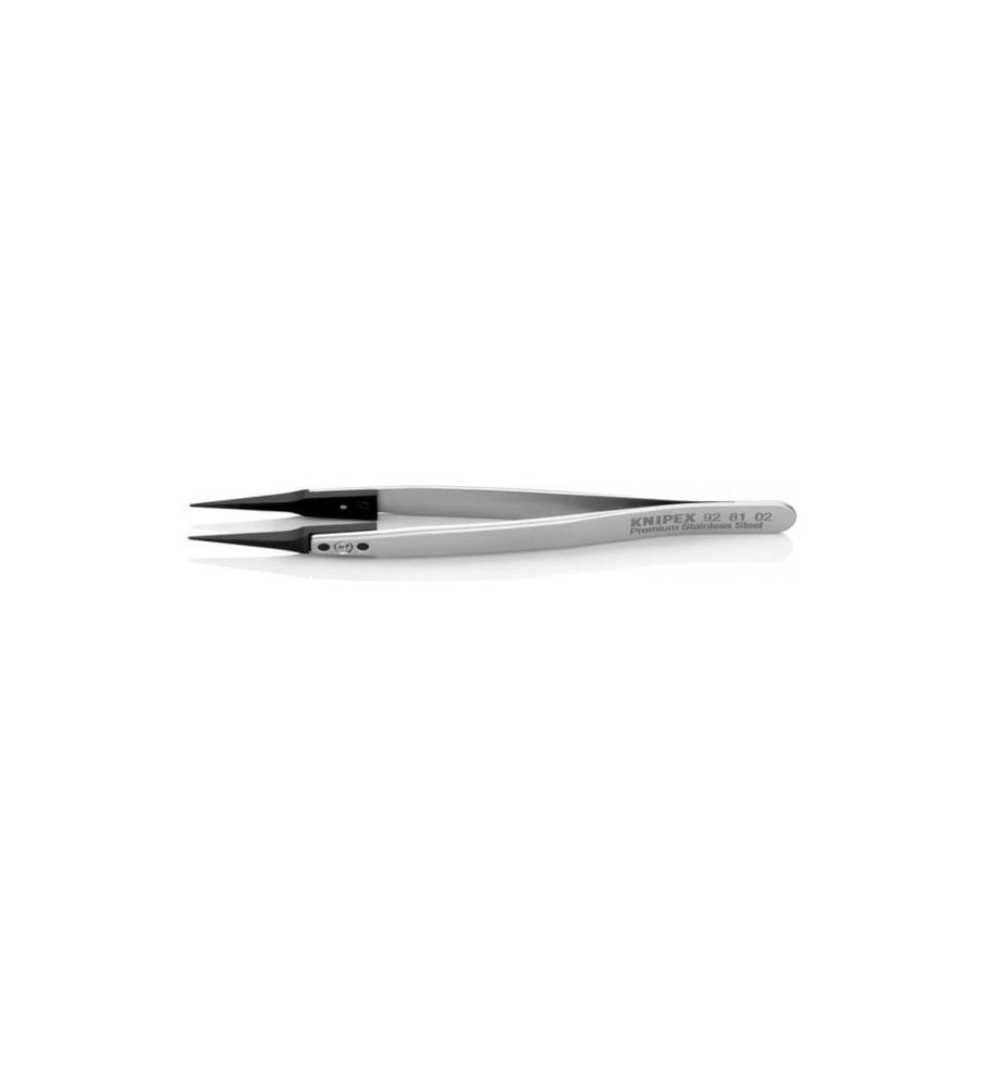 KNIPEX - Pince à épiler avec embouts interchangeables, ESD, Straight 130 mm