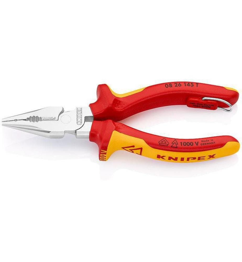 KNIPEX - Pince universelle pointue 145 mm avec oeillet, 1000 V