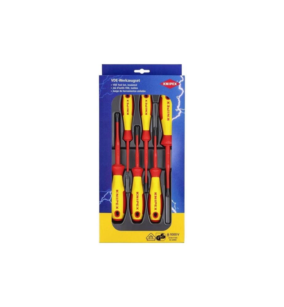 KNIPEX - Jeux de tournevis V05 VDE 6 pièces