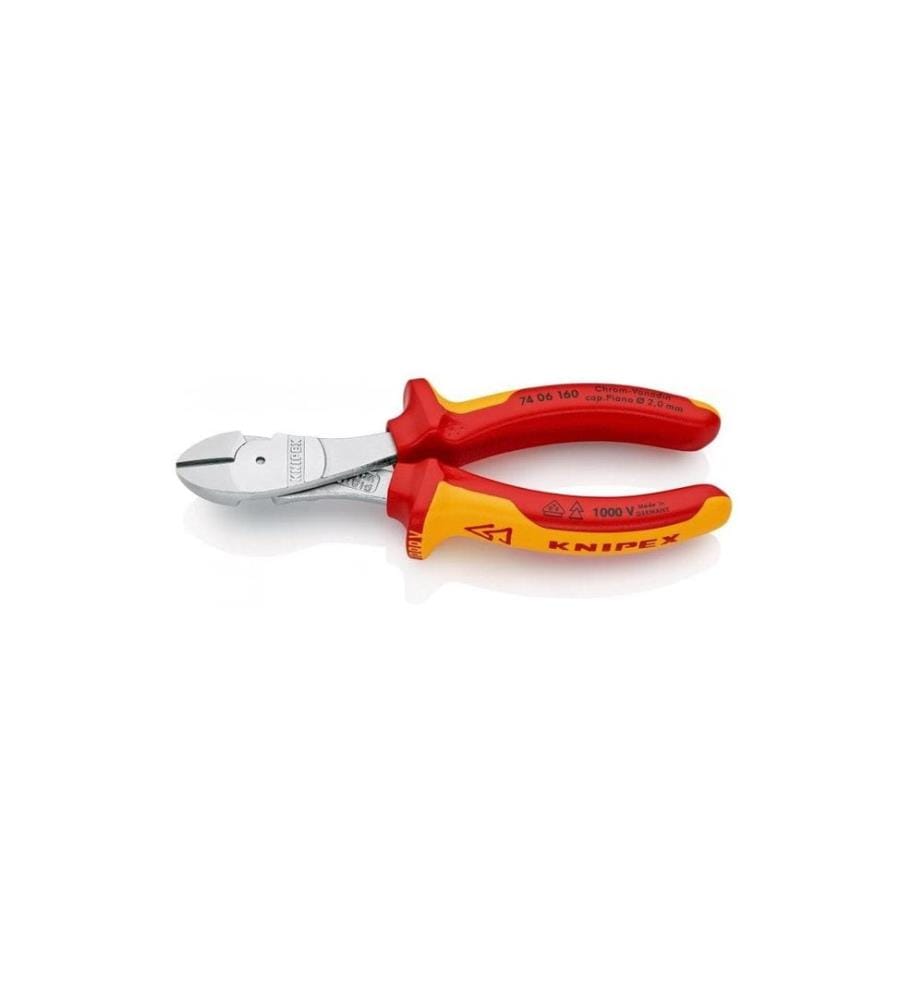 KNIPEX - Pinces coupantes de côté à forte démultiplication VDE 160 mm