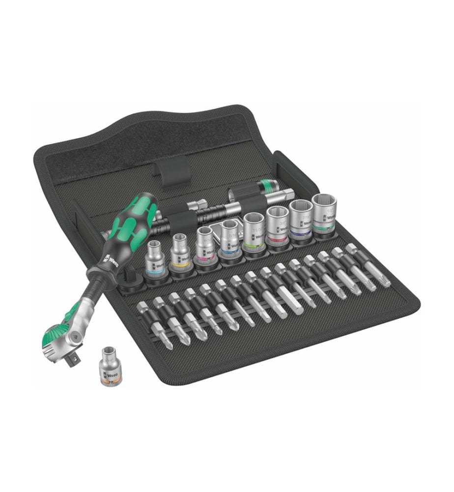 WERA - Ratschen-Set 8100 SA 9 Zyklop Speed 1/4 28-teilig