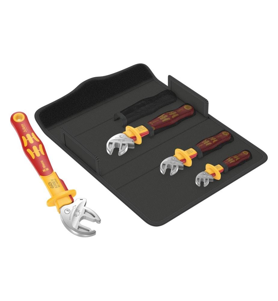 WERA - Maulschlüssel 6004 Joker VDE 4 Set, Selbstjustierend, 4-tlg