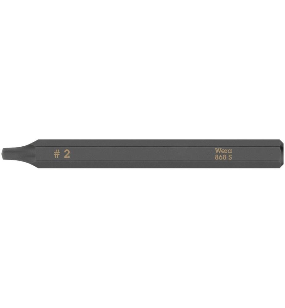 WERA - Embout 868 S Carré intérieur n 2, 1 Pièce/s pièce(s)