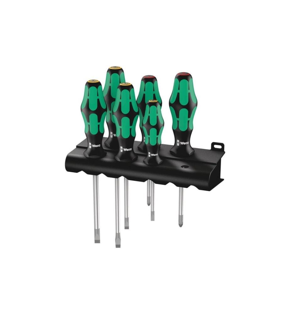 WERA - Jeux de tournevis Kraftform 334/6 Rack