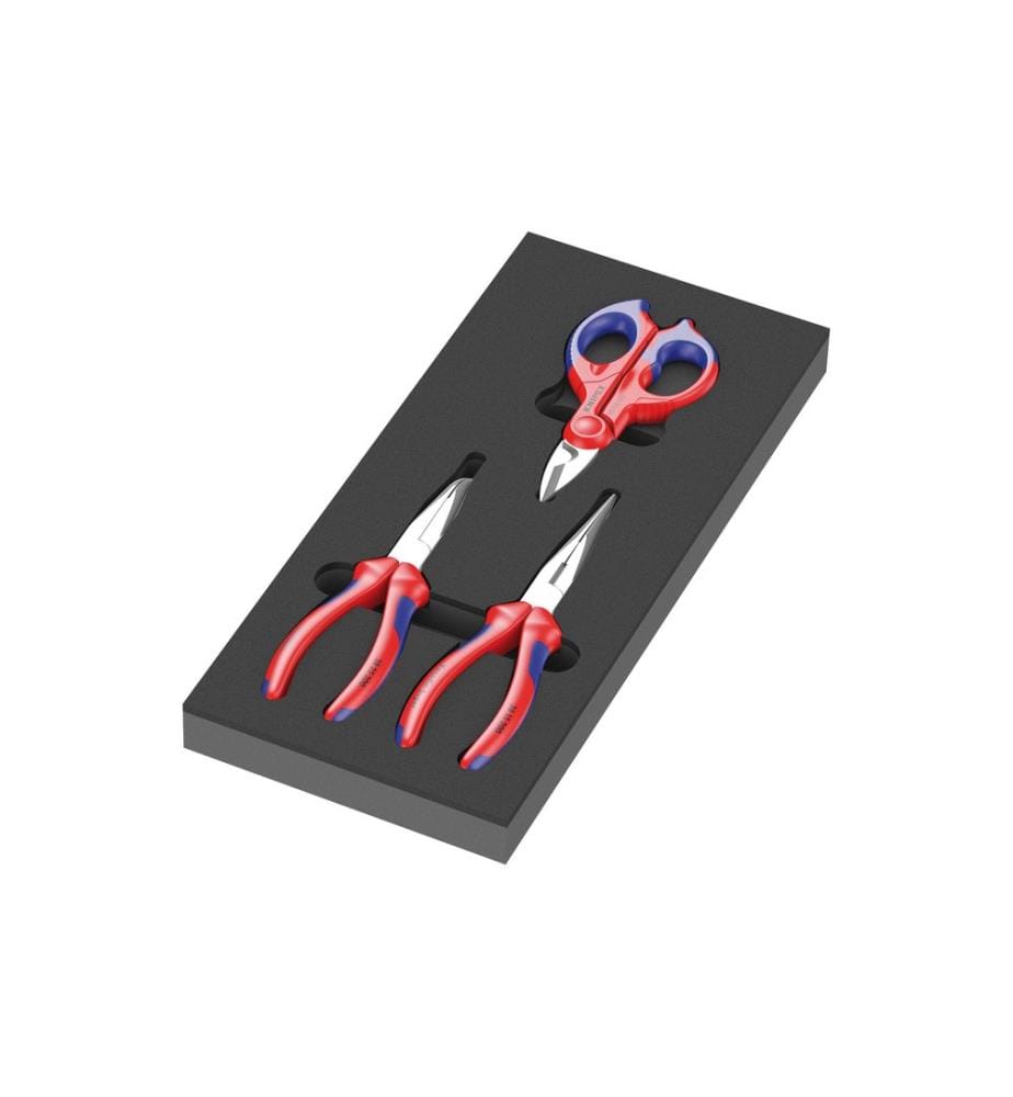 WERA - Jeu de pinces Knipex 9781 Kit de mousse 2, 3 pièces