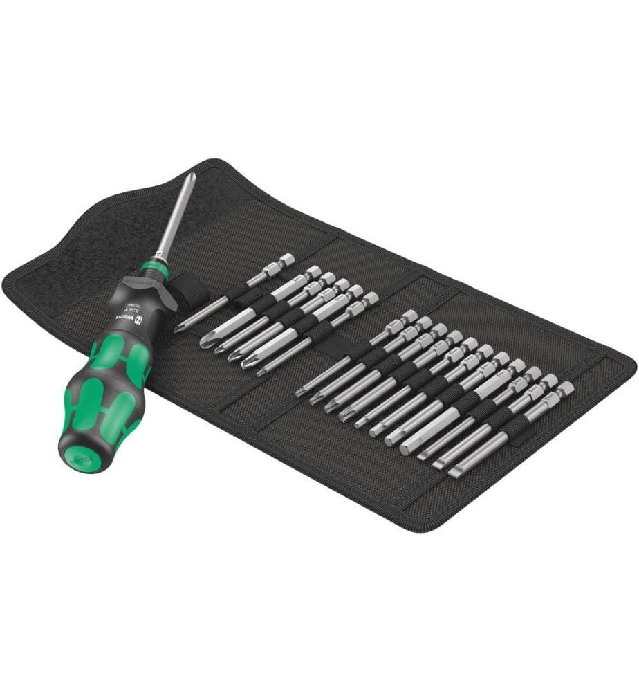 WERA - Étui à outils Kraftform Kompakt Turbo 1 18 pièces