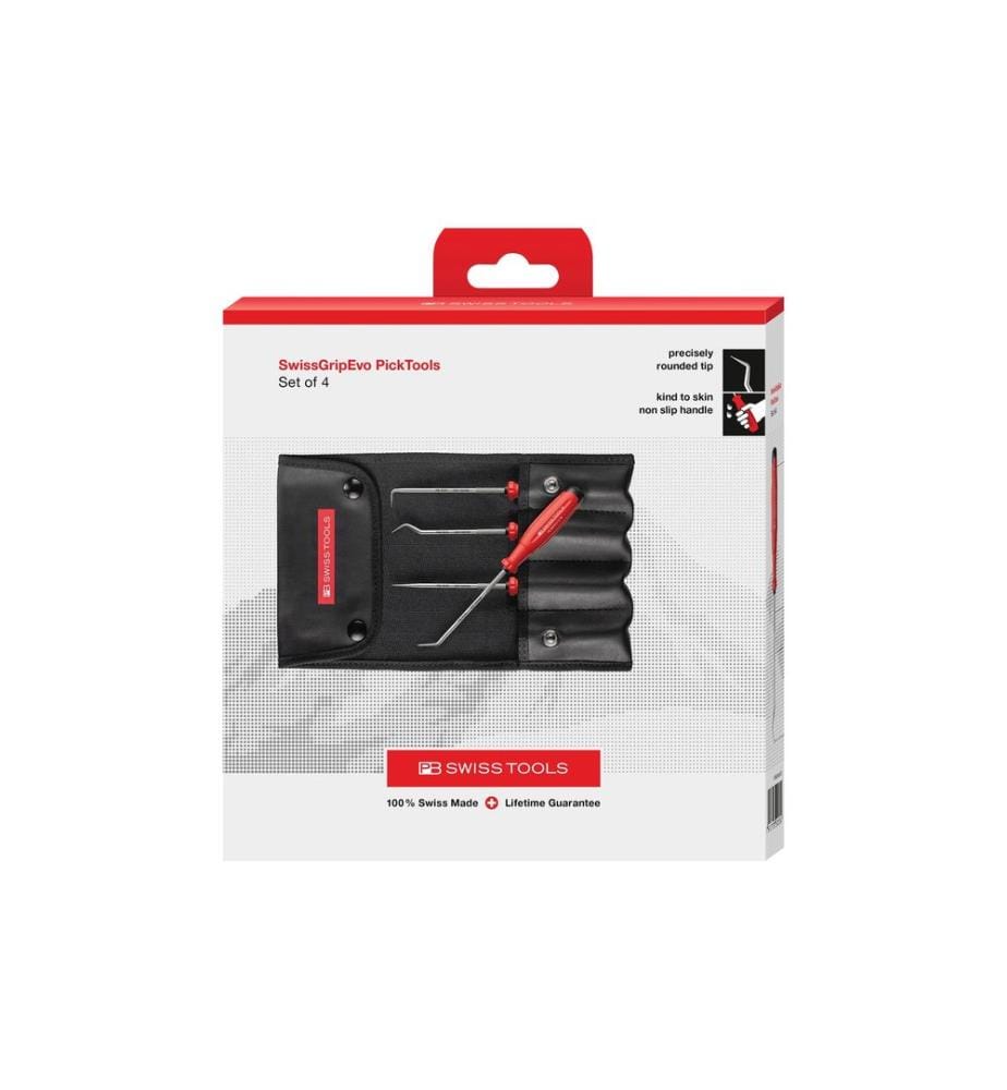PB Swiss Tools - PickTool Set PB 38681.CBB rouge 4 pièces