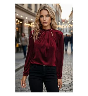 Bluse Langarm - Rot