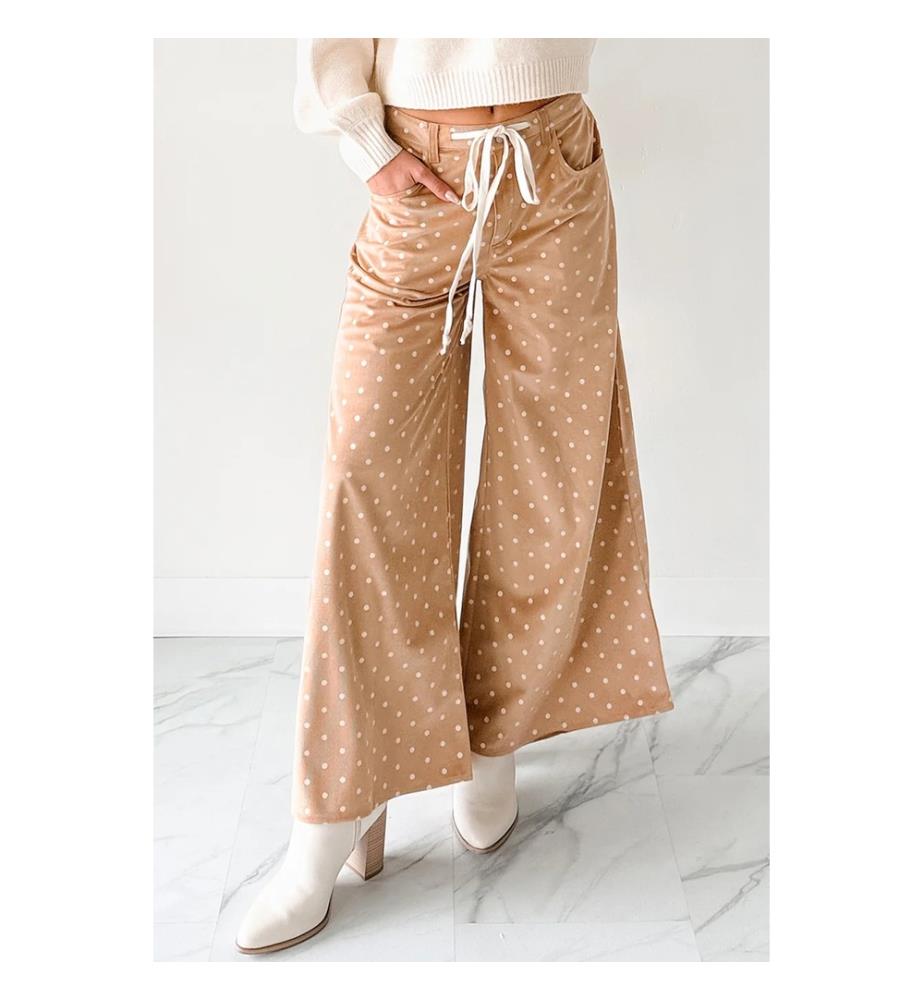Pantaloni a pois - Verde