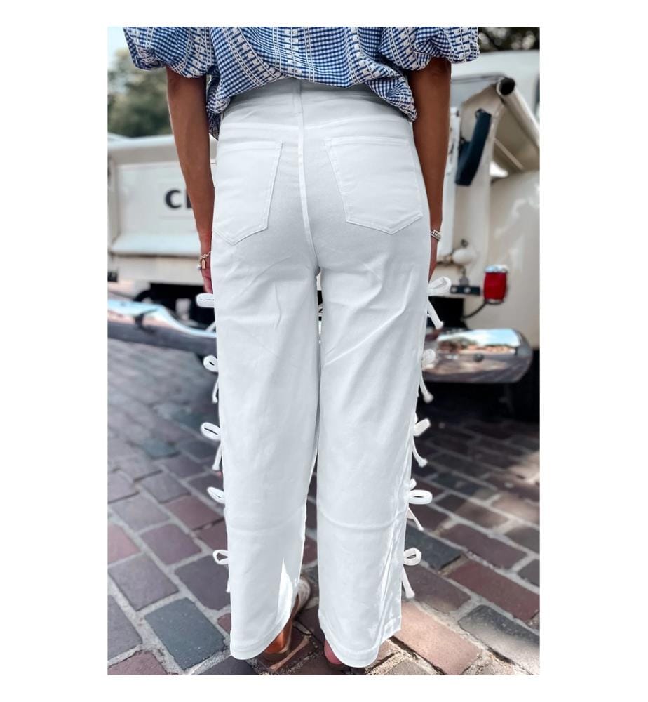 Weite Jeans - Weiss