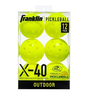 Franklin - "X-40" Picklebälle  12er-Pack  Für Aussen