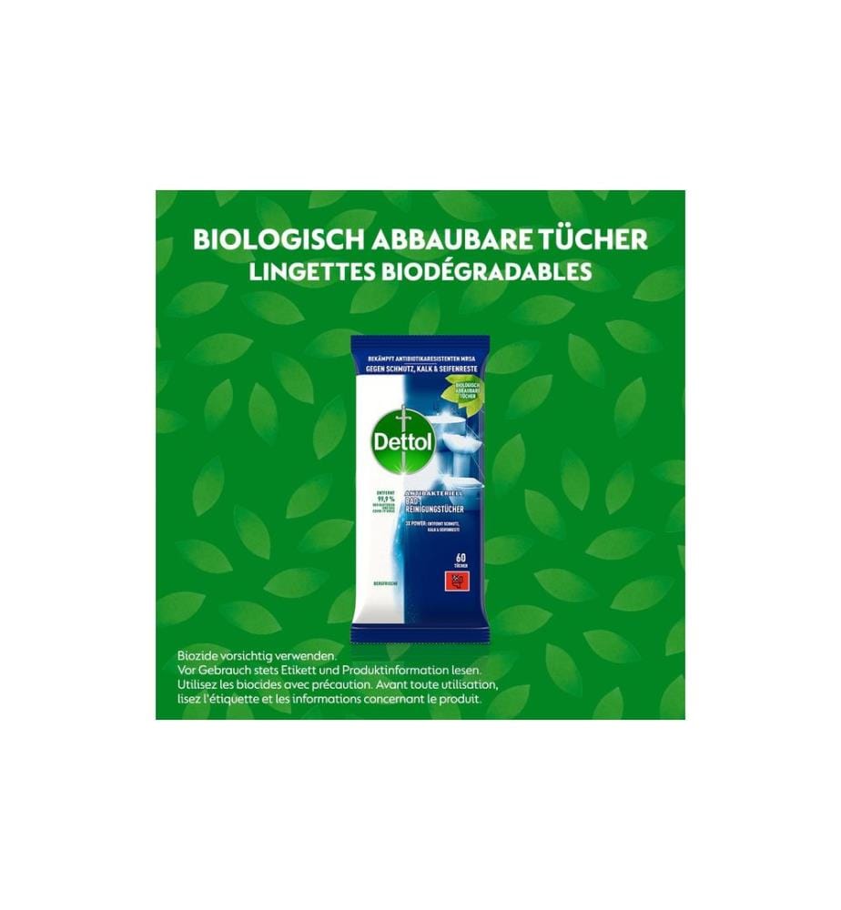 DETTOL - Bad-Reinigungstücher Bergfrische 60 Stück