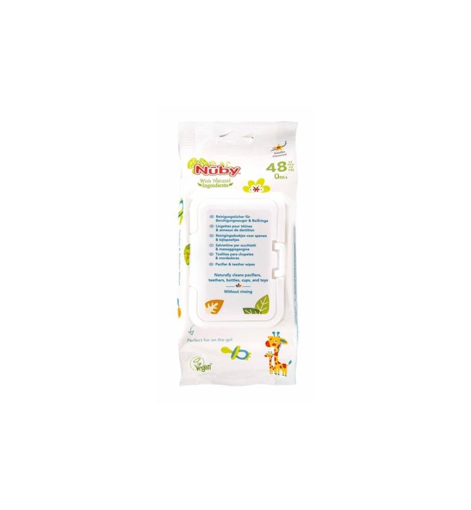Nuby - Nettoyant tout usage Lingettes All Naturals 48 pcs.