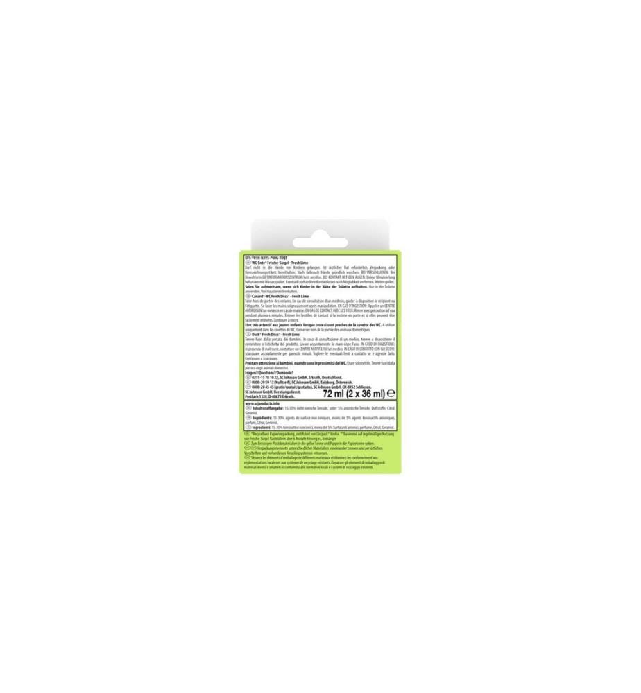 WC-Ente - Nettoyant pour WC Recharge sceau de fraîcheur Citron vert