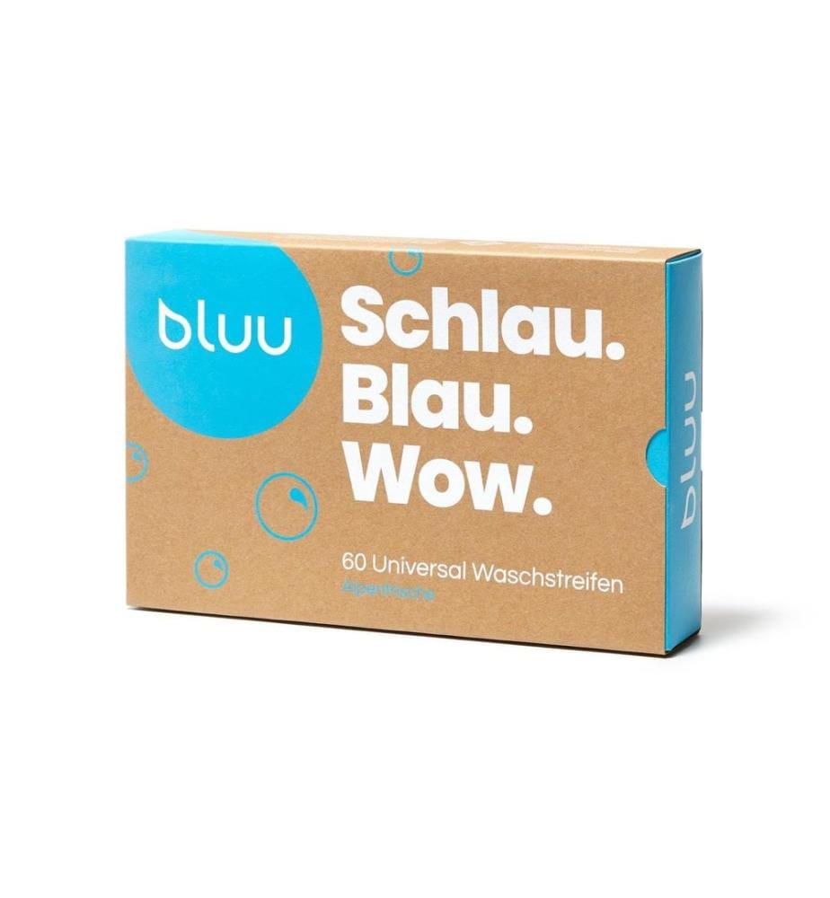 bluu - Bandes détergentes universelles Alpenfrische 60 pièces